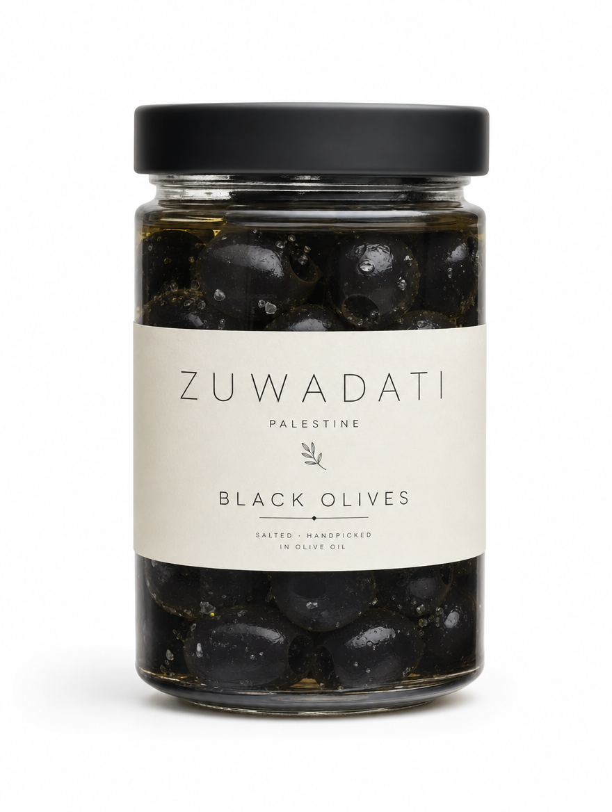 Zuwadati Black Olives jar