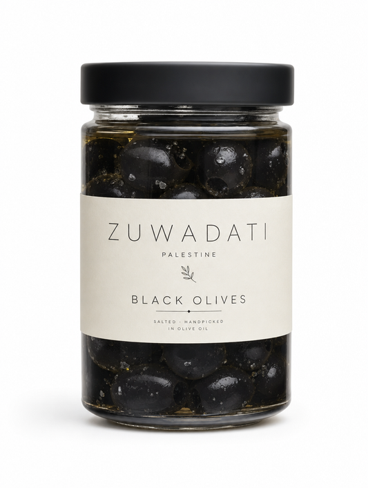Zuwadati Black Olives jar