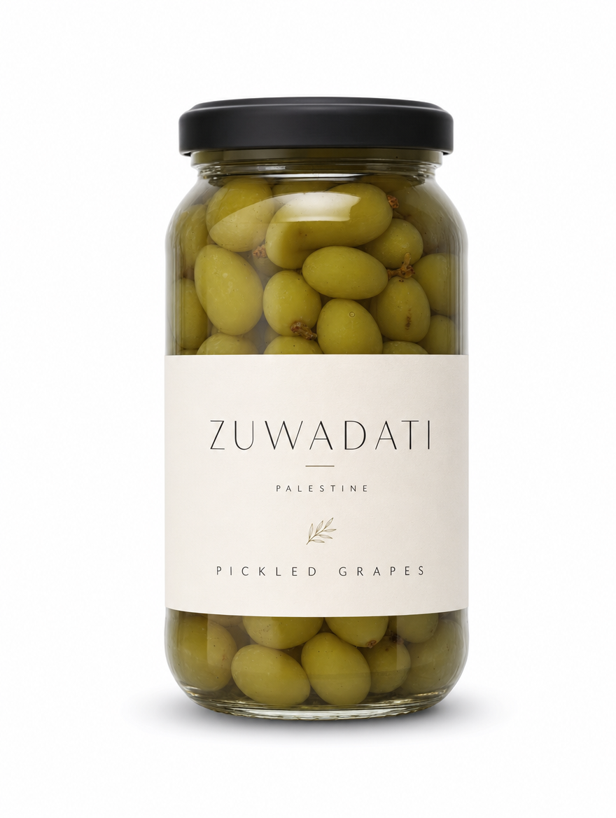 Zuwadati Pickled Unripe Grapes jar